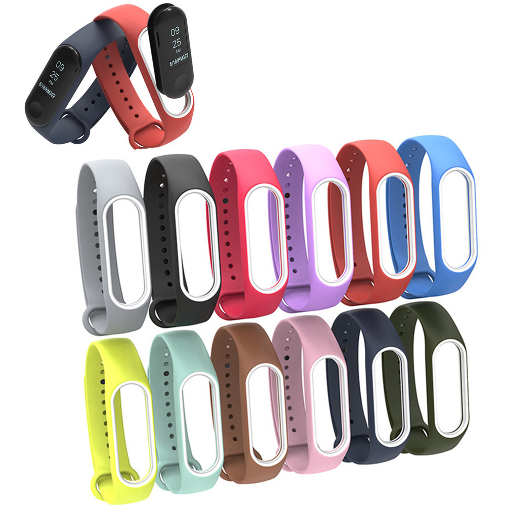 Bakeey Colorful Silicone Replacement Wristband Strap Bracelet Wristband for XIAOMI Mi Band 3 1