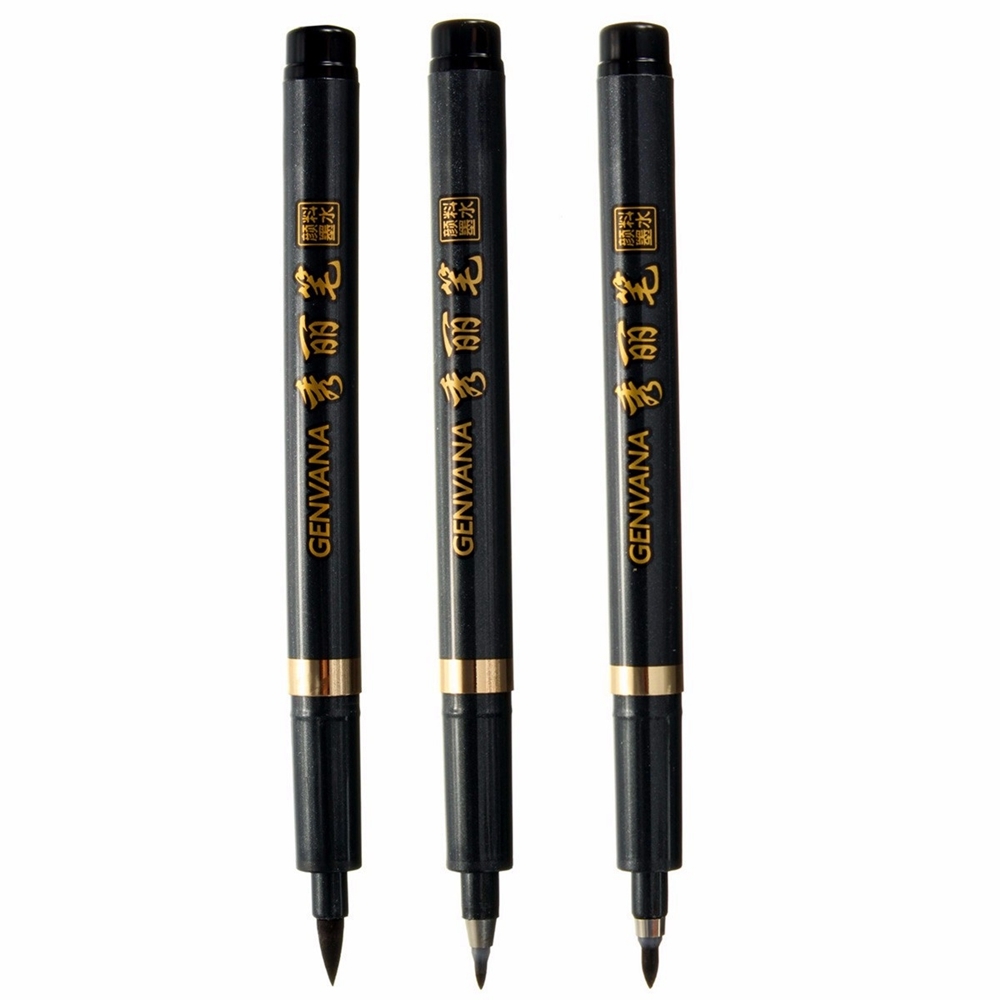 1Pcs Soft Brush Head Chinese Calligraphy Pen Writing Art Script Painting Brush Pen L/M/S Three Size 1