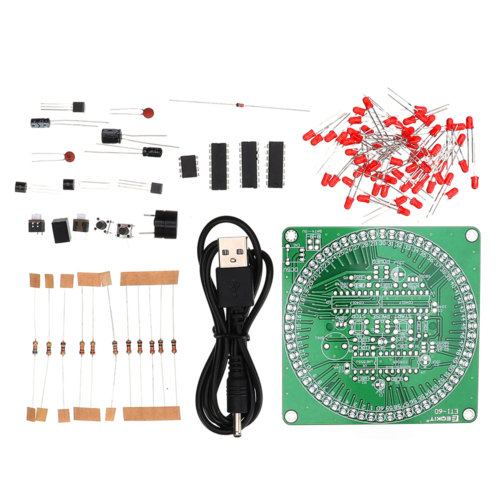 EQKIT?® 60 Seconds Electronic Timer Kit DIY Parts Soldering Practice Board 2