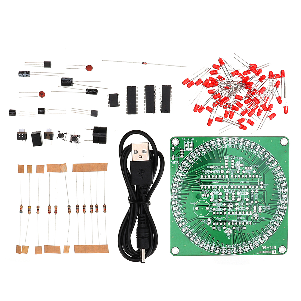 EQKIT?&reg; 60 Seconds Electronic Timer Kit DIY Parts Soldering Practice Board 2