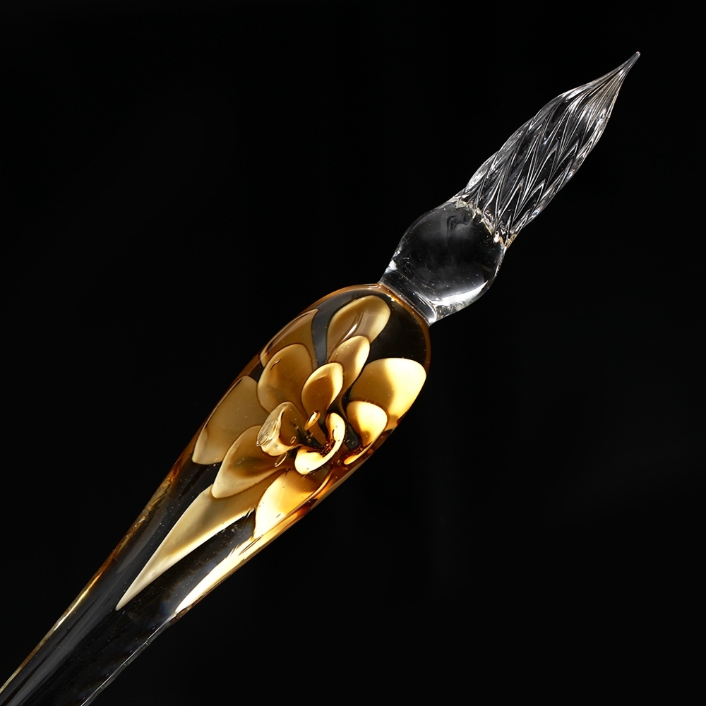 Vintage Glass Dip Ink Pen Fountain Pen Signature Pen With Ink & Gift Box Offices School Stationery 5 Vintage Glass Dip Ink Pen Fountain Pen Signature Pen With Ink & Gift Box Offices School Stationery - Image 5