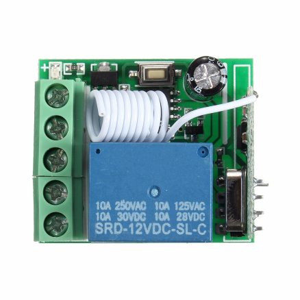 3pcs DC12V 10A 1CH 433MHz Wireless Relay RF Remote Control Switch Receiver Board 5