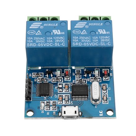 LCUS-2 Dual Channel USB Relay Module USB Intelligent Control Switch 3