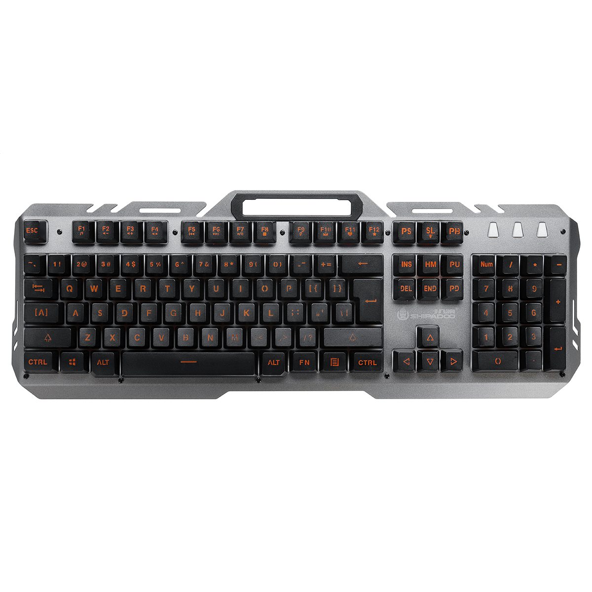 Shipadoo 104 Keys USB Wired Dual-Color Injection Molding Translucent Keycap Backlit Mechanical Handfeel Gaming Keyboard with Phone Support 1