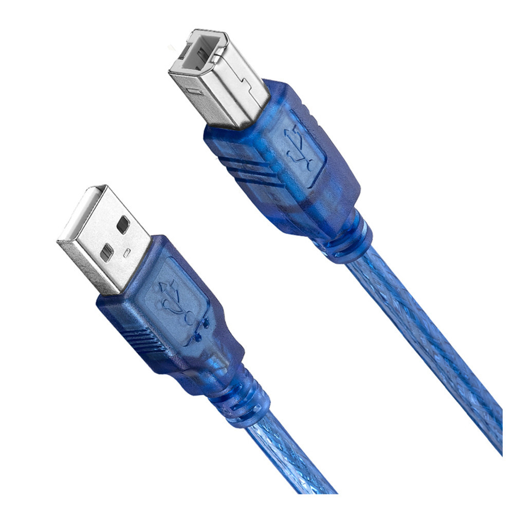 20pcs 30CM Blue USB 2.0 Type A Male to Type B Male Power Data Transmission Cable For 3 20pcs 30CM Blue USB 2.0 Type A Male to Type B Male Power Data Transmission Cable For - Image 3