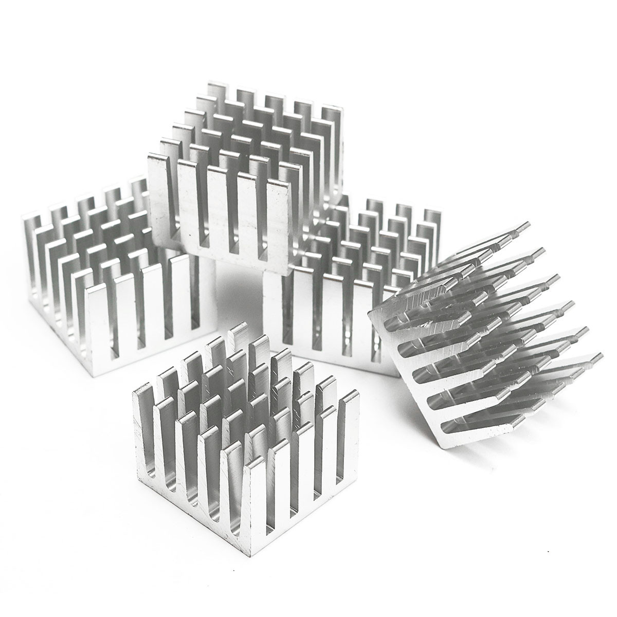 20pcs 20x20x15mm DIY CPU IC Chip Heat Sink Extruded Cooler Aluminum Heat Sink 5 20pcs 20x20x15mm DIY CPU IC Chip Heat Sink Extruded Cooler Aluminum Heat Sink - Image 5
