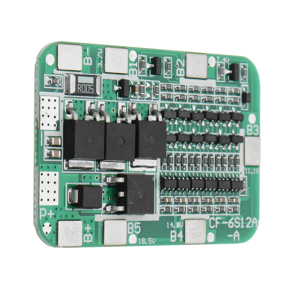 DC 24V 15A 6S PCB BMS Protection Board For Solar 18650 Li-ion Lithium Battery Module With Cell 5 DC 24V 15A 6S PCB BMS Protection Board For Solar 18650 Li-ion Lithium Battery Module With Cell - Image 5