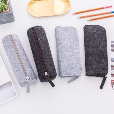 1pcs Felt Pencil Bag Pencil Case School Office Supplies Stationery Pouch Purse Storage Makeup Bags School Students Supplies