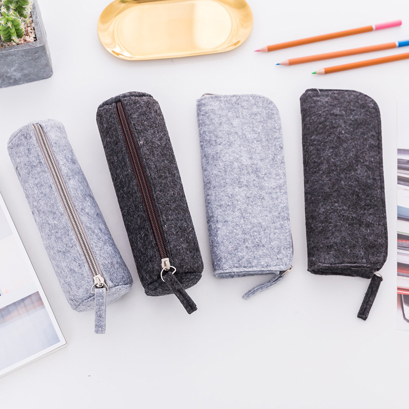 1pcs Felt Pencil Bag Pencil Case School Office Supplies Stationery Pouch Purse Storage Makeup Bags School Students Supplies 1 1pcs Felt Pencil Bag Pencil Case School Office Supplies Stationery Pouch Purse Storage Makeup Bags School Students Supplies