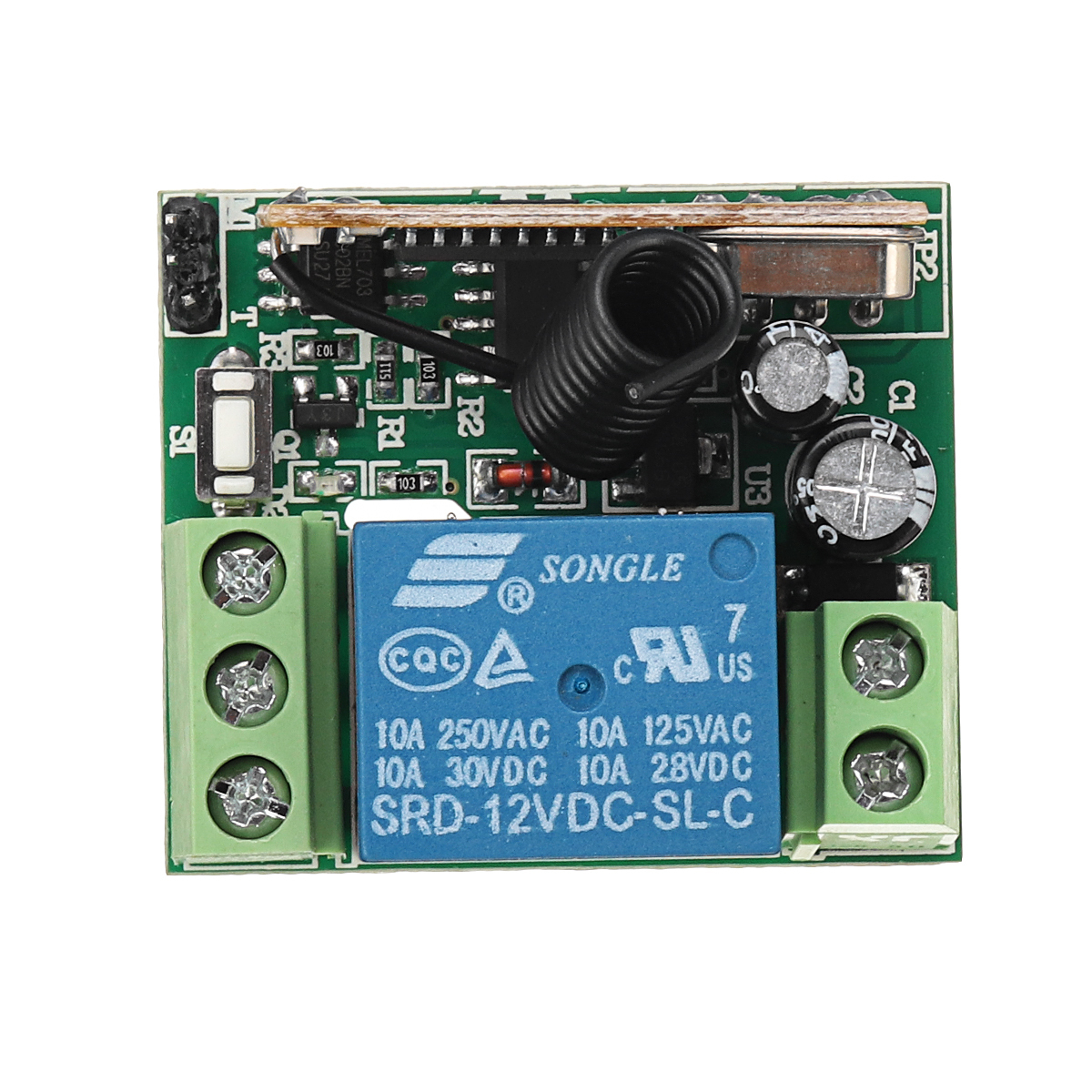 433Mhz DC12V 1CH Wireless Remote Control Switch Relay Receiver Module + 2 RF Transmitter 5 433Mhz DC12V 1CH Wireless Remote Control Switch Relay Receiver Module + 2 RF Transmitter - Image 5