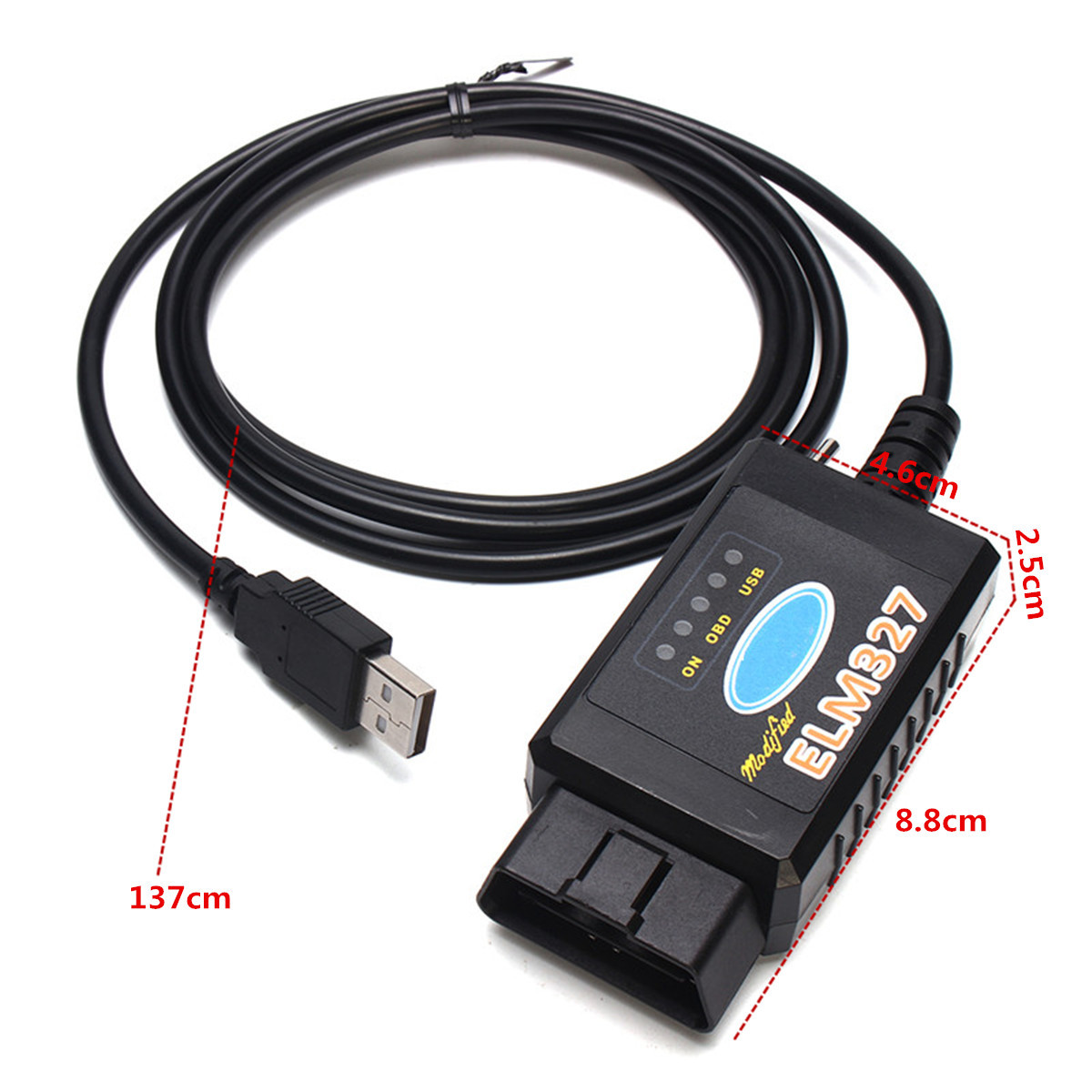 ELM327 USB Modified OBD2 Car Diagnostic Scanner For Ford MS-CAN HS-CAN Mazda Forscan 5 ELM327 USB Modified OBD2 Car Diagnostic Scanner For Ford MS-CAN HS-CAN Mazda Forscan - Image 5