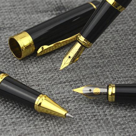 LUOSHI 890 Ball Pen / Signing Pen / Fountain Pen Business Executive Fast Writting Metal Gift Pen 4