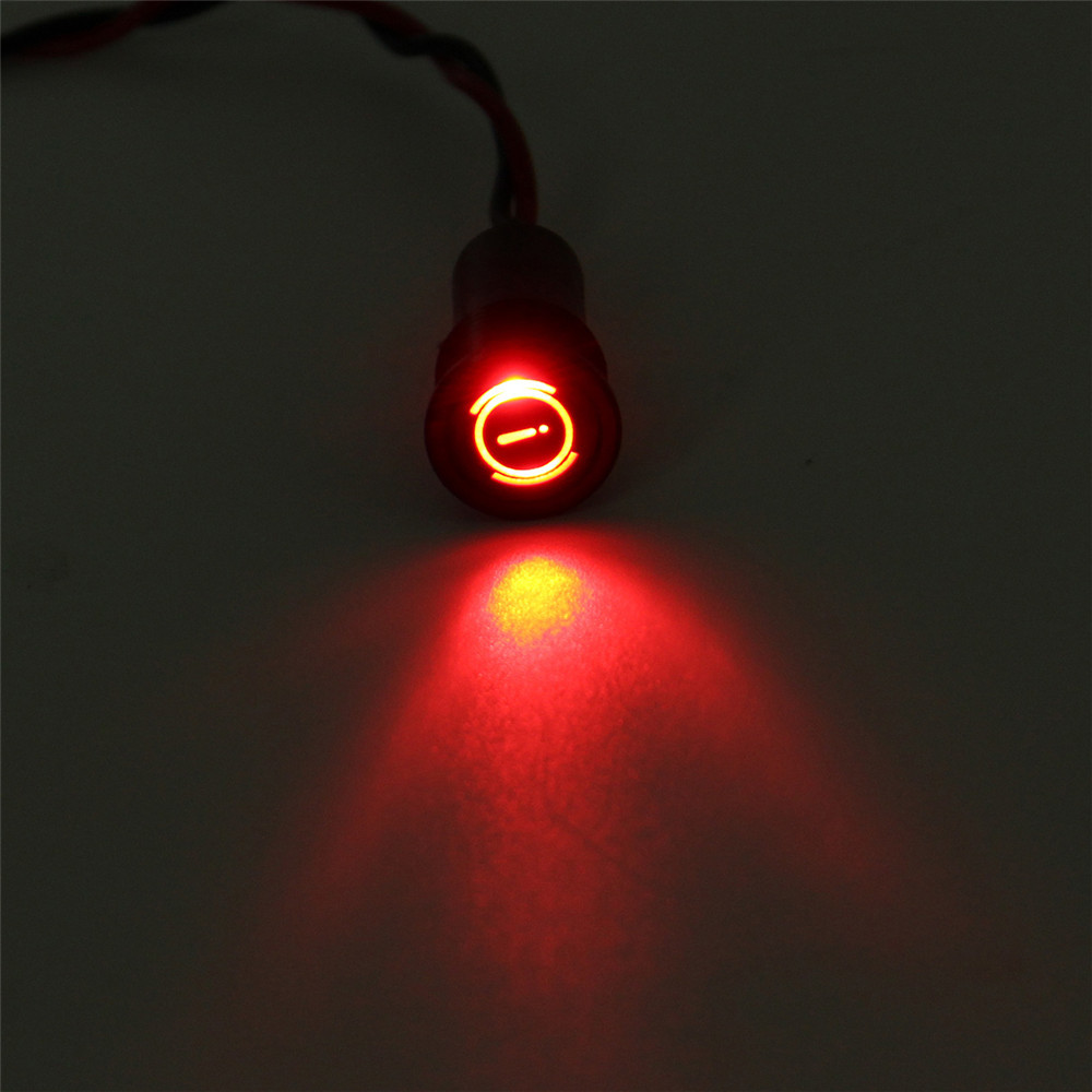 12 8mm LED Dash Panel Warning Light Indicator Lamp With Line And Symbol For Car Boat 4 12 8mm LED Dash Panel Warning Light Indicator Lamp With Line And Symbol For Car Boat - Image 4
