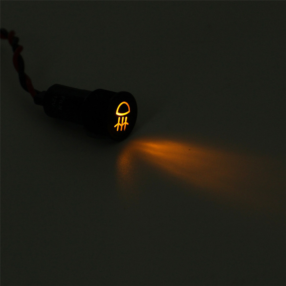 12 8mm LED Dash Panel Warning Light Indicator Lamp With Line And Symbol For Car Boat 6 12 8mm LED Dash Panel Warning Light Indicator Lamp With Line And Symbol For Car Boat - Image 6