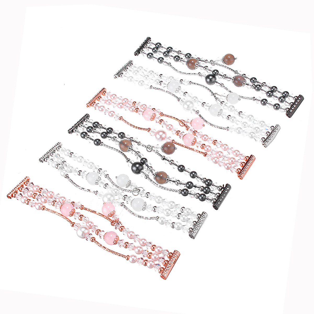 Bakeey Fashion Large and Small Size Sports Beaded Smart Bracelet Watch Band For Fitbit Versa 1 Bakeey Fashion Large and Small Size Sports Beaded Smart Bracelet Watch Band For Fitbit Versa