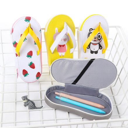 Cute Fruit Flip-flops Creative Slippers Pencil Bag School Office Stationery Supplies Pencil Case 1