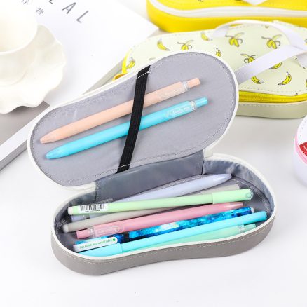 Cute Fruit Flip-flops Creative Slippers Pencil Bag School Office Stationery Supplies Pencil Case 4