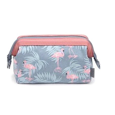 New Women Portable Cute Multifunction Beauty Flamingo Cosmetic Bag 1
