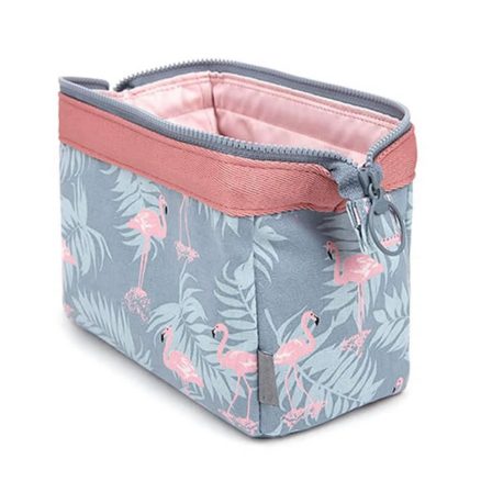 New Women Portable Cute Multifunction Beauty Flamingo Cosmetic Bag 3