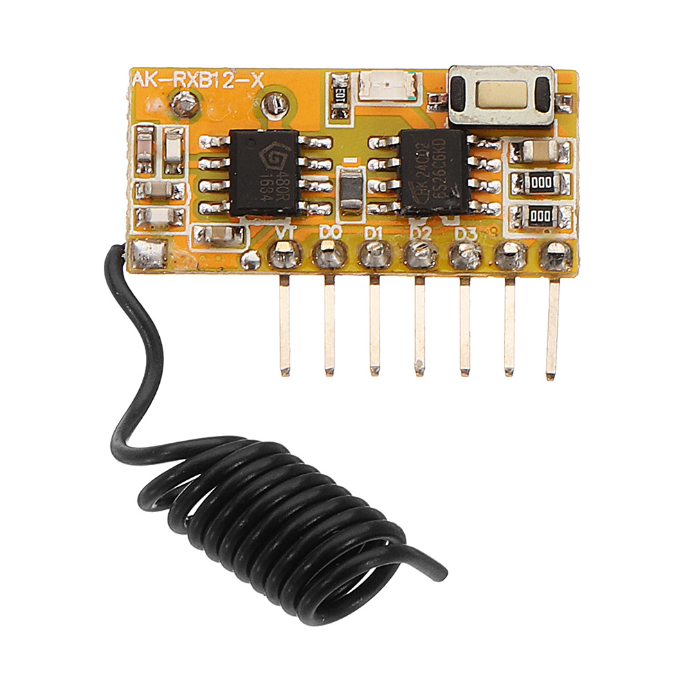 433.92 MHz Superheterodyne Learning Receiver Module Wireless Receiving Board with Decoding Receiver 1