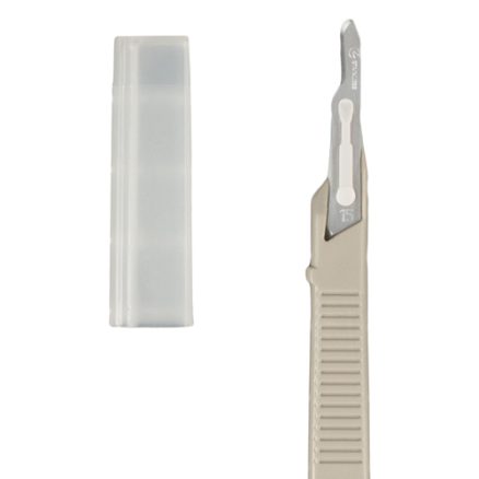 Scalpel #15 Disposable Generic Bx/10 w/Safety Guard 1