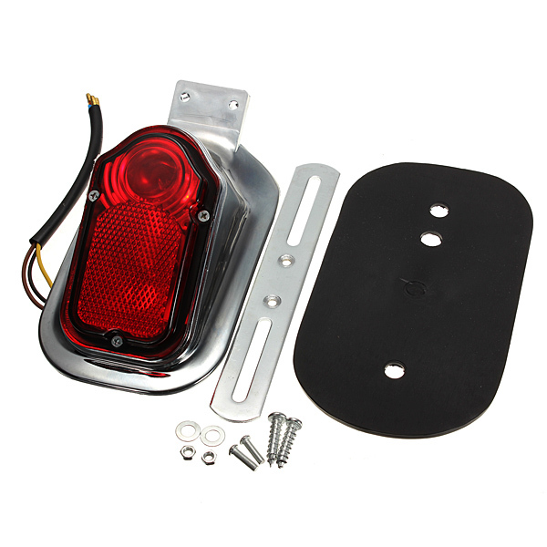 Universal Motorcycle Rear Tail Light Bulb Mount Plate 2