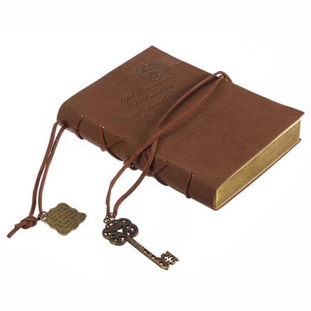 Retro Leather Classic String Key Blank Diary Journal Notebook 3