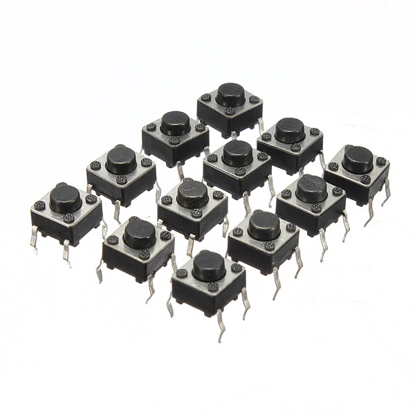 Geekcreit?® 100pcs Mini Micro Momentary Tactile Touch Switch Push Button DIP P4 Normally Open 1