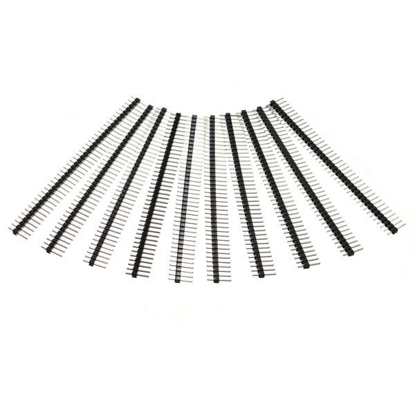 10 Pcs 40 Pin 2.54mm Single Row Male Pin Header Strip 1 10 Pcs 40 Pin 2.54mm Single Row Male Pin Header Strip