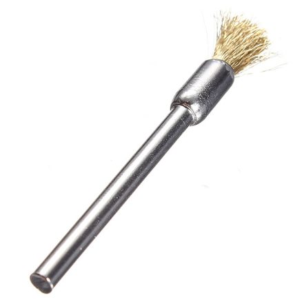 3mm Brass Wire Wheel Brush Cups Tool Shank for Dremel Drill Rust Weld 2