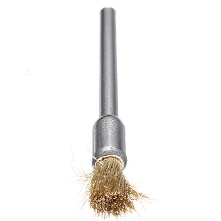 3mm Brass Wire Wheel Brush Cups Tool Shank for Dremel Drill Rust Weld 3