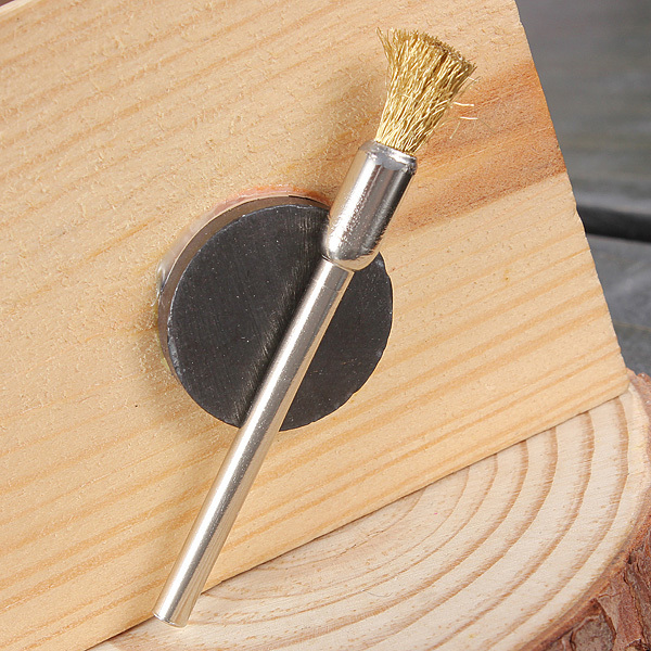 3mm Brass Wire Wheel Brush Cups Tool Shank for Dremel Drill Rust Weld 6 3mm Brass Wire Wheel Brush Cups Tool Shank for Dremel Drill Rust Weld - Image 6