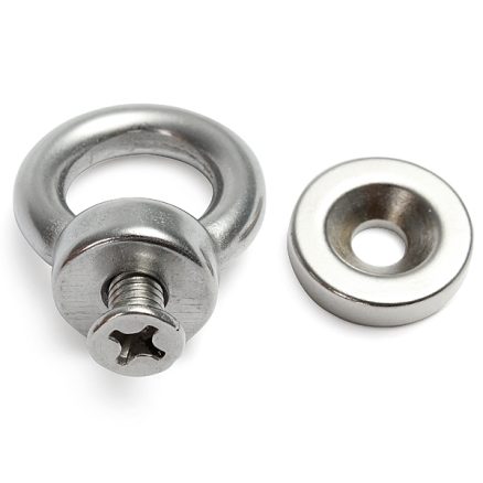 Strong Magnet 20x5mm Eyebolt Ring Magnet Salvage Strong Magnetic 6