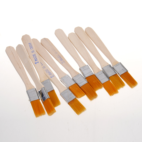 10pcs BGA Solder Flux Paste Brush With Wooden Handle Reballing Tool 1