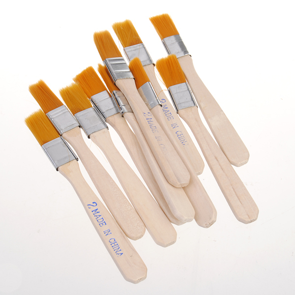 10pcs BGA Solder Flux Paste Brush With Wooden Handle Reballing Tool 3 10pcs BGA Solder Flux Paste Brush With Wooden Handle Reballing Tool - Image 3