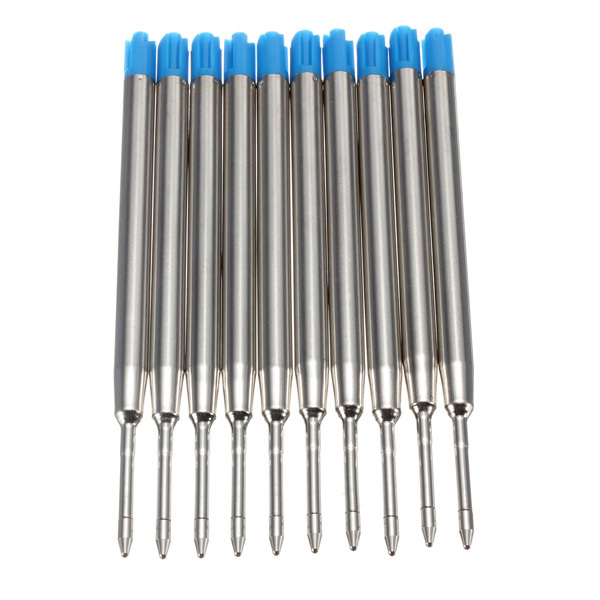10PCS Blue Ballpoint Refills for Parker Style Ink 2 10PCS Blue Ballpoint Refills for Parker Style Ink - Image 2