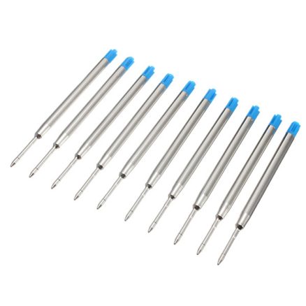 10PCS Blue Ballpoint Refills for Parker Style Ink 3