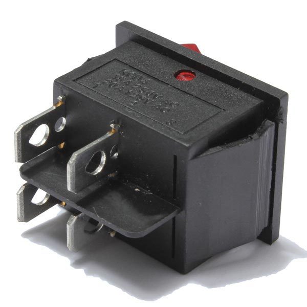 2Pcs Red Light 4 Pin DPST ON-OFF Rocker Boat Switch 13A/250V 20A/125V 5 2Pcs Red Light 4 Pin DPST ON-OFF Rocker Boat Switch 13A/250V 20A/125V - Image 5