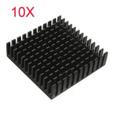 10pcs 40 x 40 x 11mm Aluminum Heat Sink Heatsink Cooling For Chip IC LED Transistor