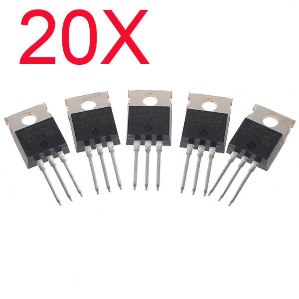 20Pcs IRFZ44N Transistor N-Channel Rectifier Power Mosfet 1 20Pcs IRFZ44N Transistor N-Channel Rectifier Power Mosfet