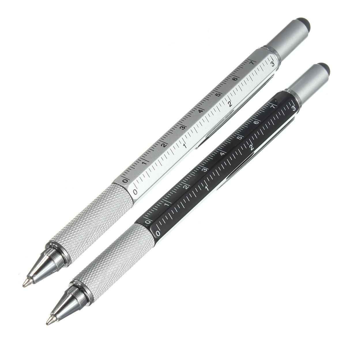 6 in 1 Metal Multitool Pen Handy Screwdriver Ruler Spirit Level 2