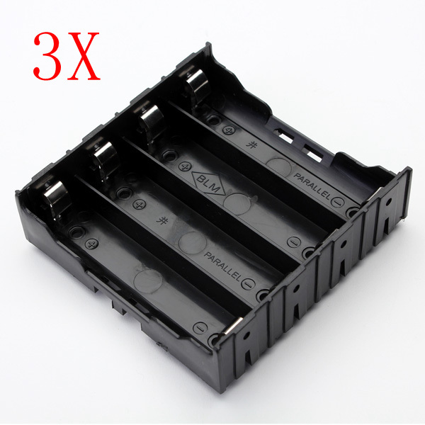 3Pcs E1A1 ABS Battery Box Holder For 4 x 18650 1