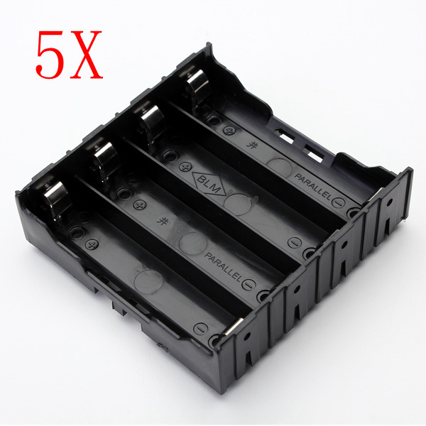 5Pcs E1A1 ABS Battery Box Holder For 4 x 18650 2