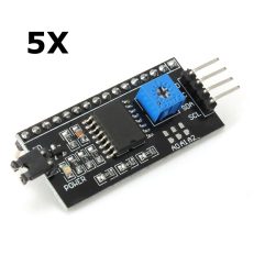 5Pcs IIC/I2C/TWI/SPI Serial Port Module 5V 1602 LCD Display