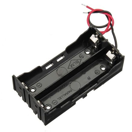 5pcs DIY DC 7.4V 2 Slot Double Series 18650 Battery Holder Battery Box With 2 Leads 2