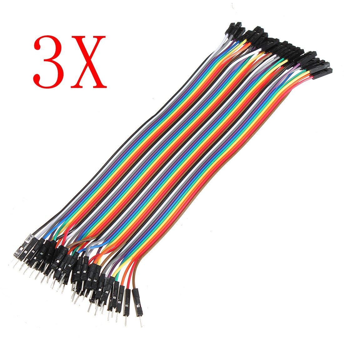 120Pcs 20cm Male To Female Jumper Cable For 2