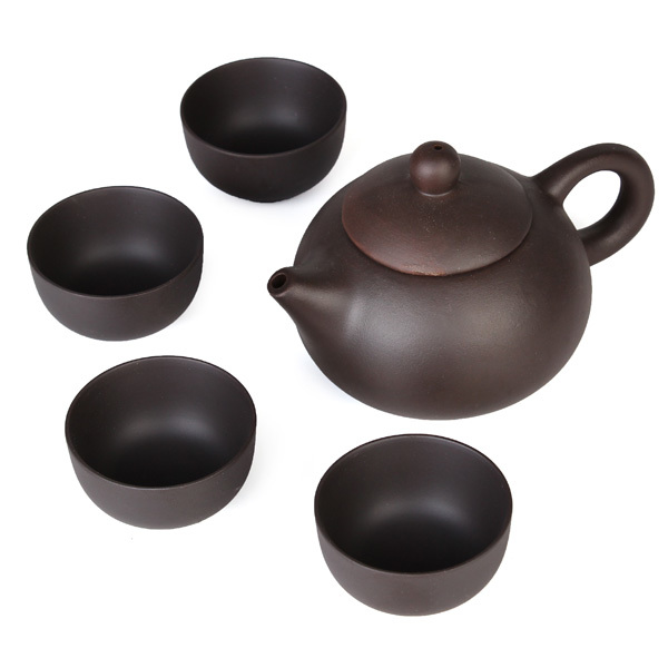 5Pcs/set Kung Fu Tea Chinese Ceramic Cups Yixing Purple Clay Tea Pot 1 5Pcs/set Kung Fu Tea Chinese Ceramic Cups Yixing Purple Clay Tea Pot