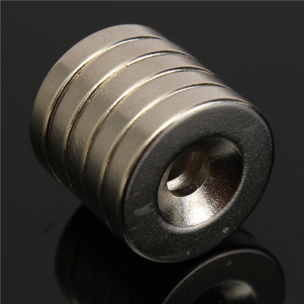 5pcs N52 15x3mm 4mm Hole Strong Round Countersunk Ring Magnets Rare Earth Neodymium Magnets 1
