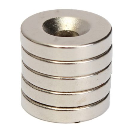 5pcs N52 15x3mm 4mm Hole Strong Round Countersunk Ring Magnets Rare Earth Neodymium Magnets 3