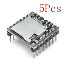 5Pcs Geekcreit DFPlayer Mini MP3 Player Module MP3 Voice Audio Decoder Board Supporting TF Card U-Disk IO/Serial Port/AD